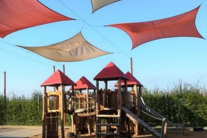 Blick auf das Klettergerüst in Widdersdorf